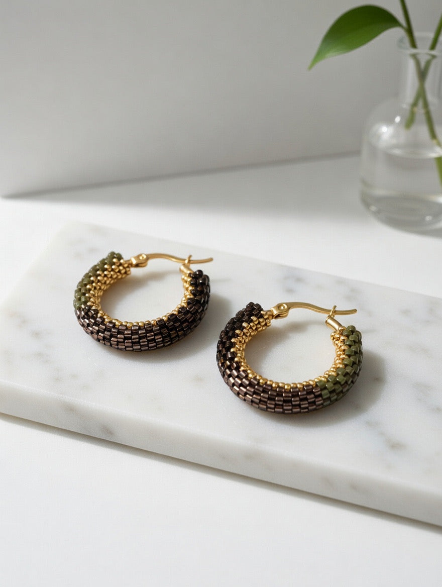 Orecchini "Trinity Hoops"