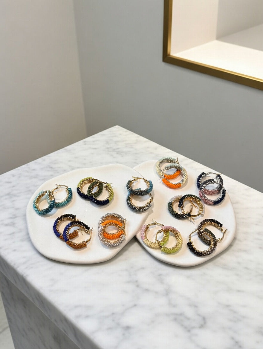 Orecchini "Trinity Hoops"