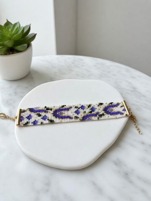 Braccialetto "Via fiori chiari"