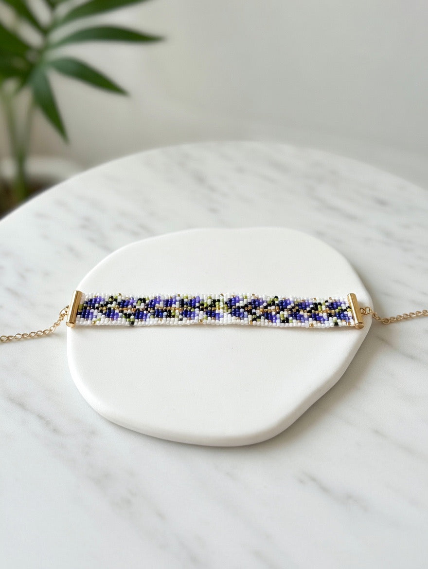 Braccialetto "Via fiori chiari"