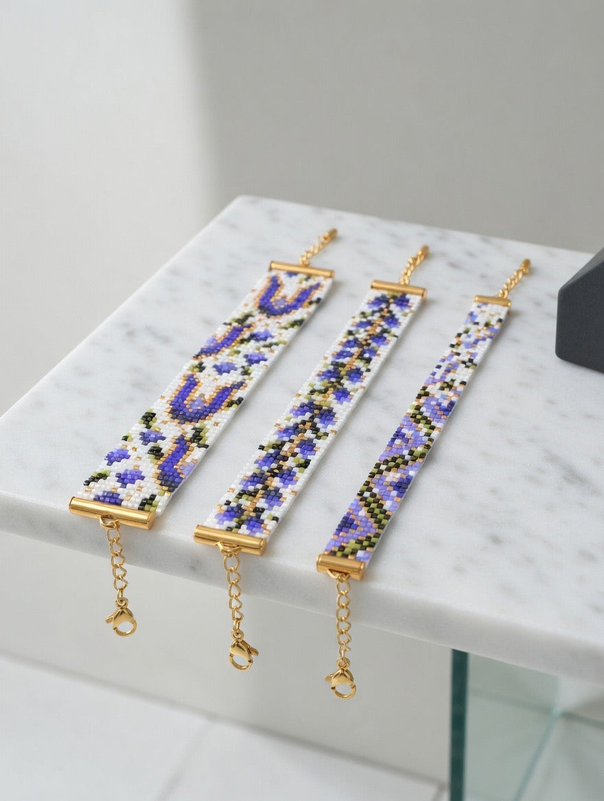 Braccialetto "Via fiori chiari"